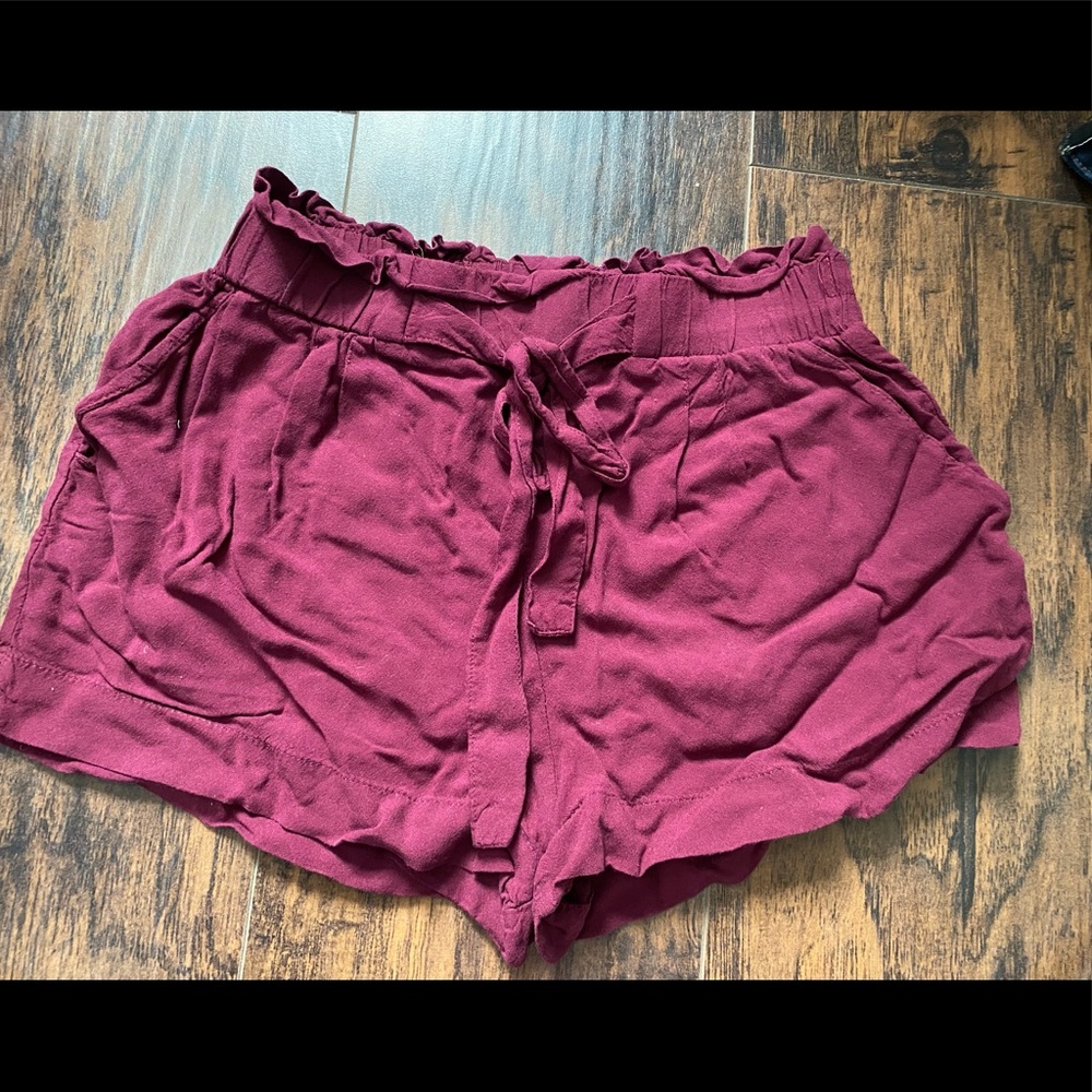 Burgundy Dressy shorts
